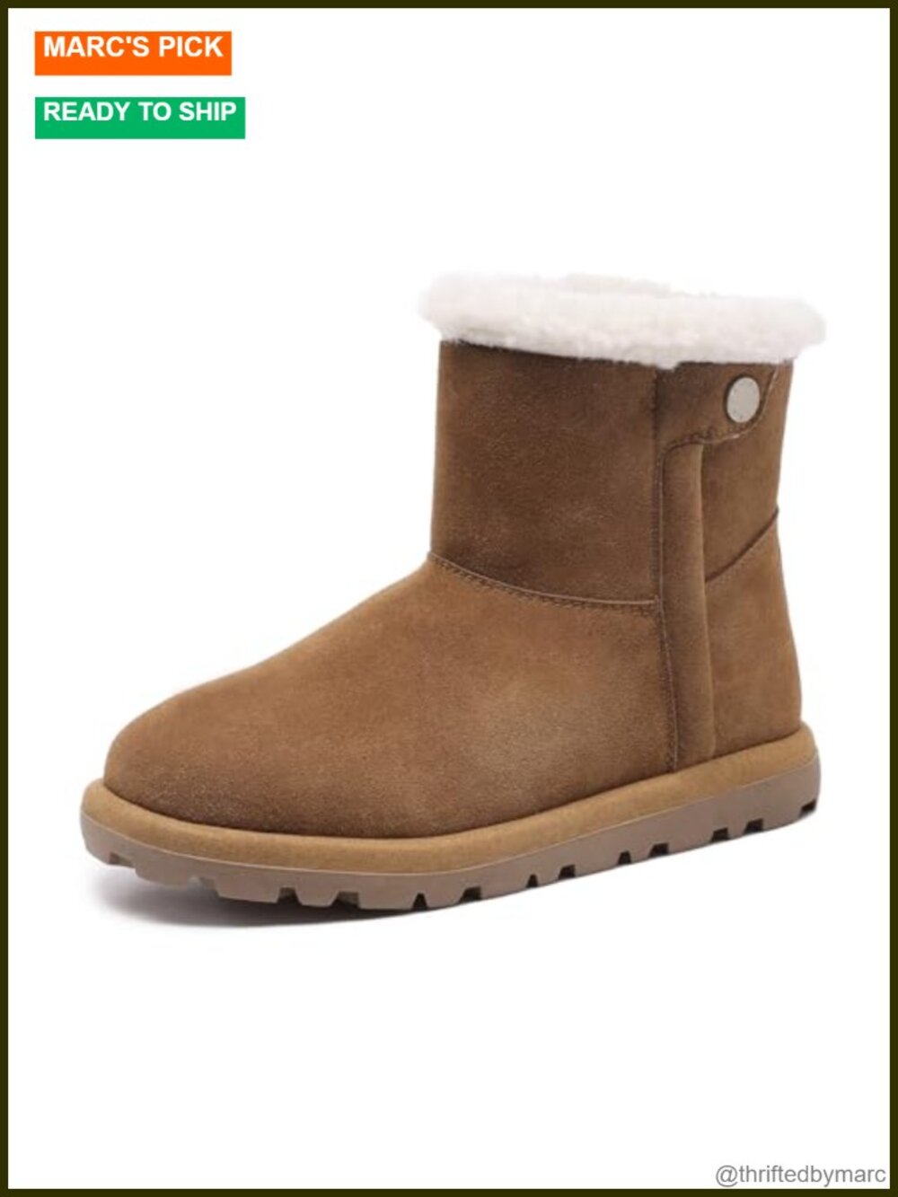 Womens Snow Boots with Warm Faux Fur Lining Water Repellent Winter Boots